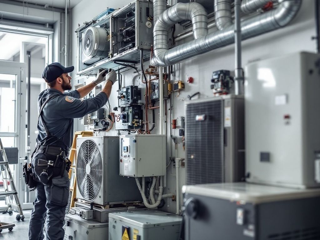 Technicien M-Quality en intervention en chaufferie